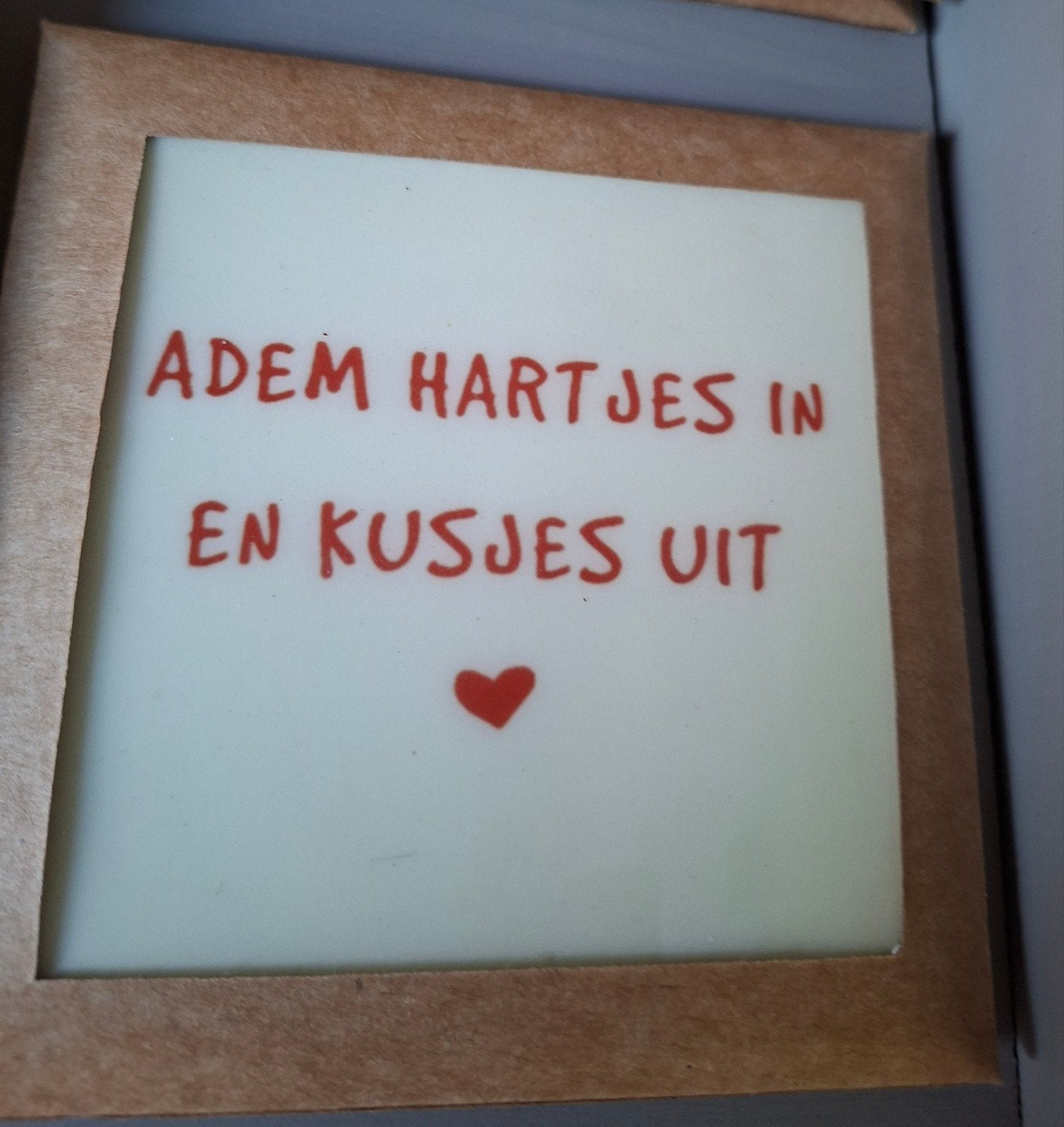 Leuk tegeltje met tekst, Ophalen of Verzenden, Nieuw