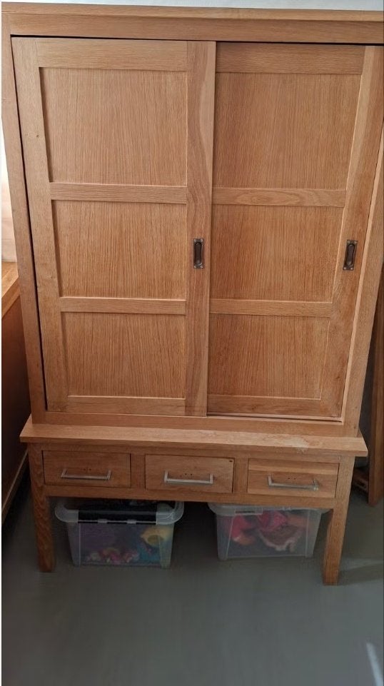 4 delige eiken babykamer, Kinderen en Baby's, Ophalen, Zo goed als nieuw, Jongetje of Meisje