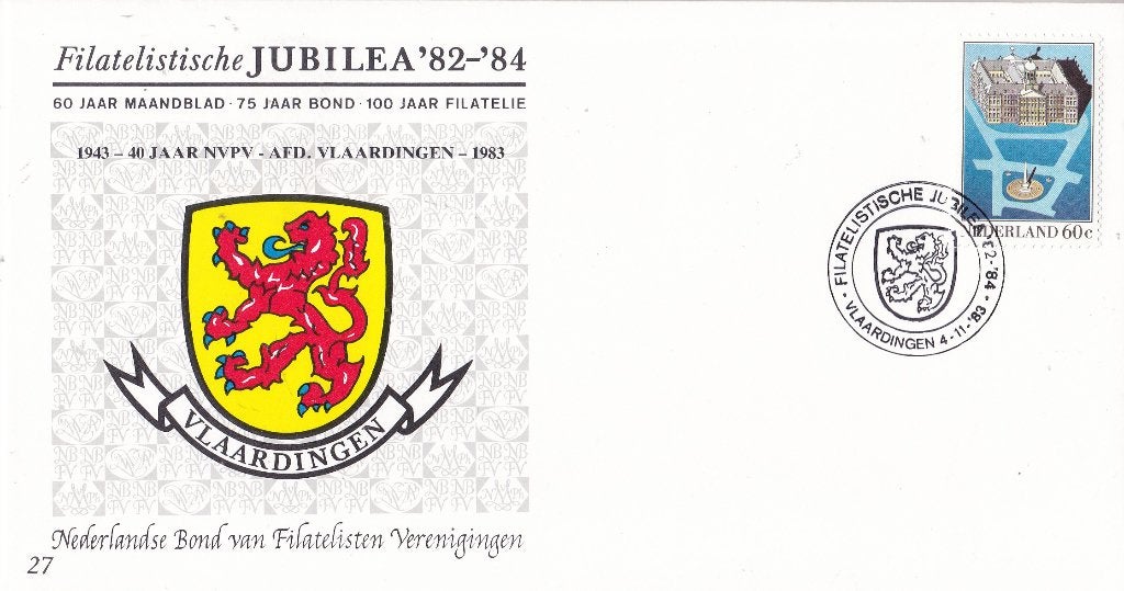 Nederland – Filatelistische Jubilea – Vlaardingen - nr. 27, Verzenden, Envelop