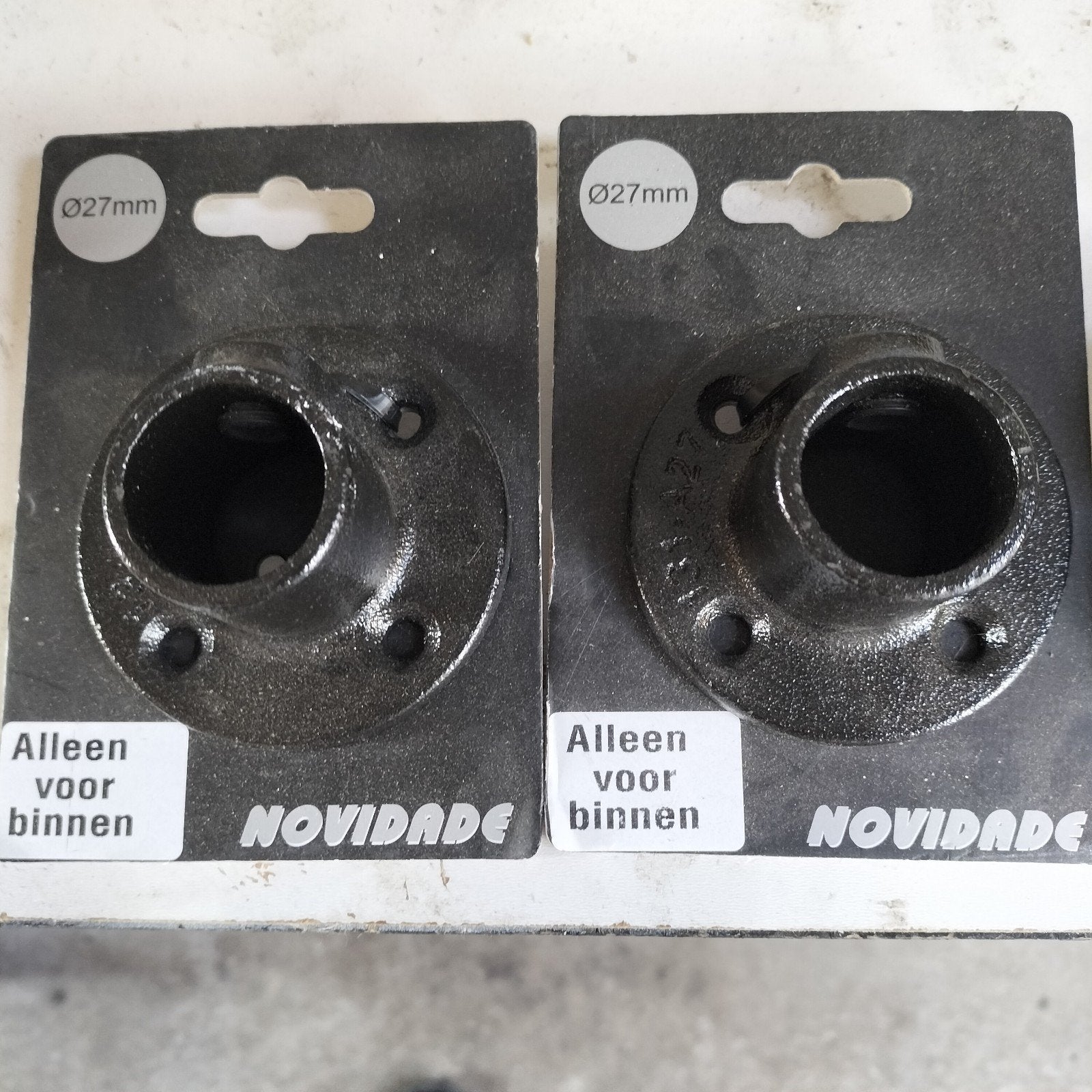 Nieuwe Novidade buisflenzen Ø27mm (2 stuks), Ophalen of Verzenden, Nieuw, Overige typen
