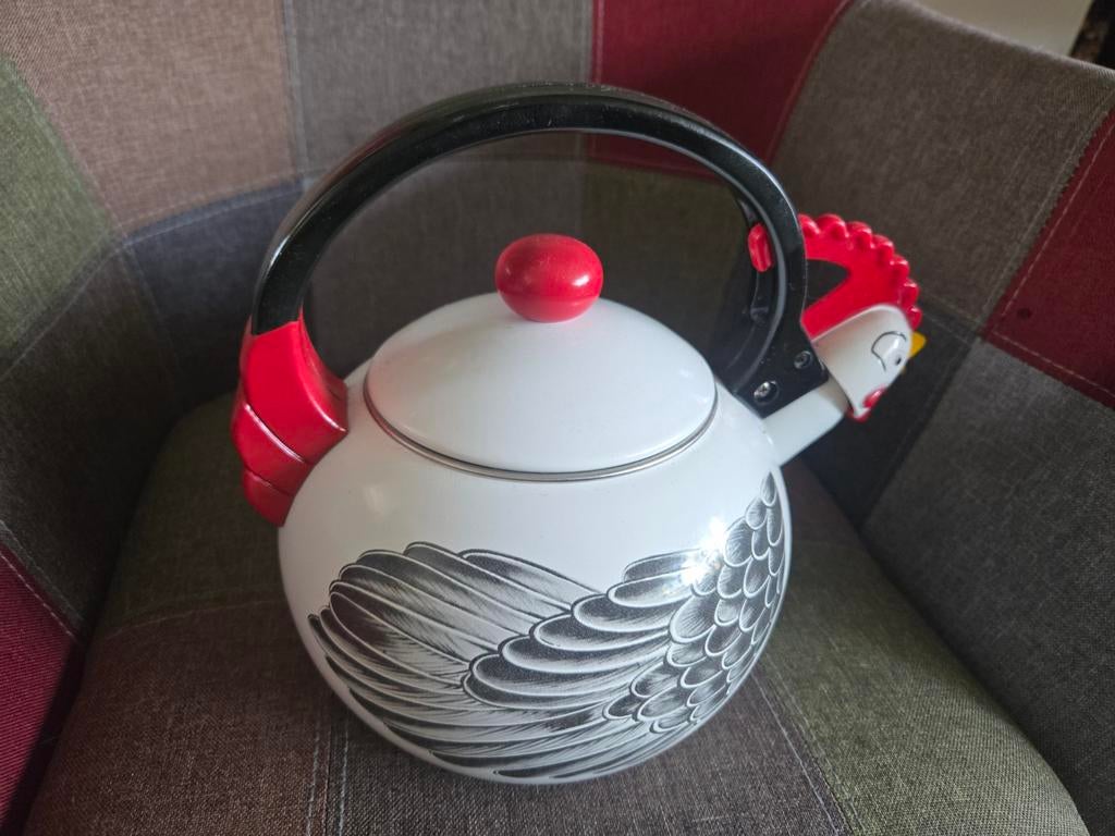 Nog nieuwe vintage fluitketel Haan!, Huis en Inrichting, Ophalen of Verzenden, Nieuw