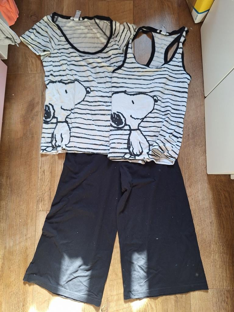 H&M Snoopy pyjama set, H&M, Ophalen of Verzenden, Gedragen, Maat 36 (S)