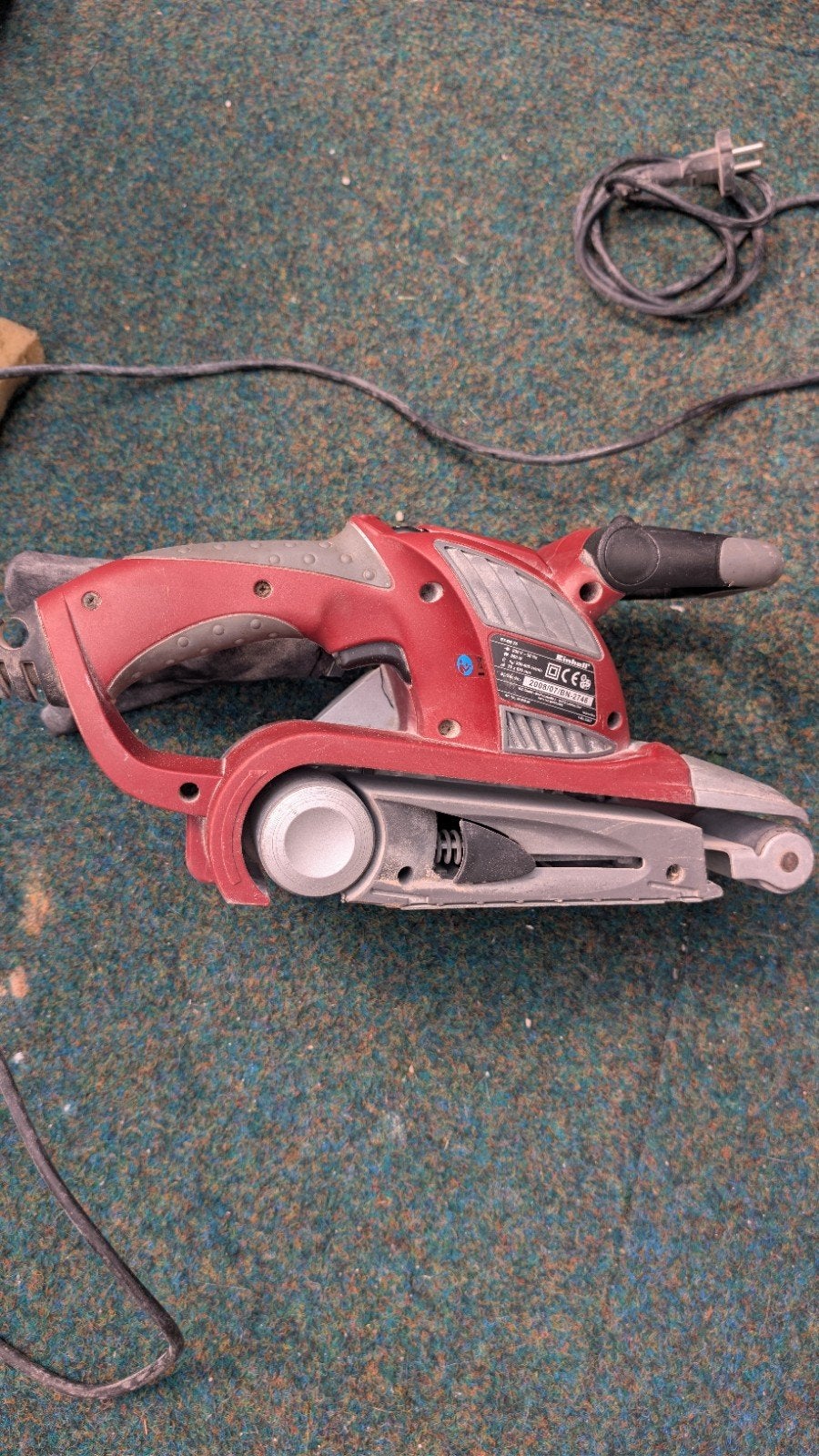 Einhell bandschuurmachine met stofzak - Getest en werkend, Doe-het-zelf en Verbouw, Gereedschap | Schuurmachines, Ophalen