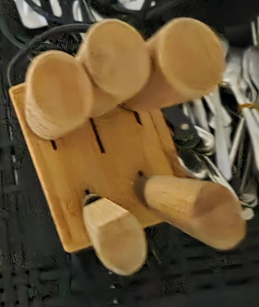 Houten messenblok, Ophalen, Gebruikt