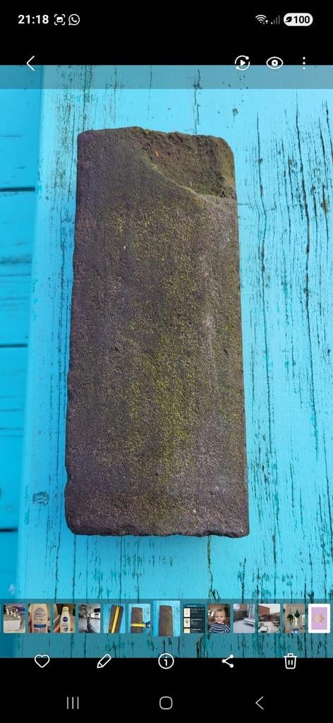 Gezocht: Klinkers rood paars 20x8 cm, Ophalen of Verzenden, Beton, Klinkers