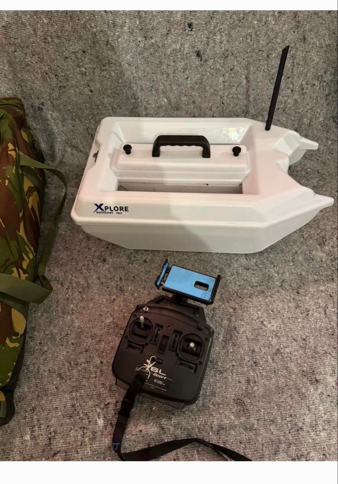 Xplorer mk2 baitboat met Dragonfly 5pro, accu en tas, Ophalen of Verzenden, Gebruikt, Overige typen