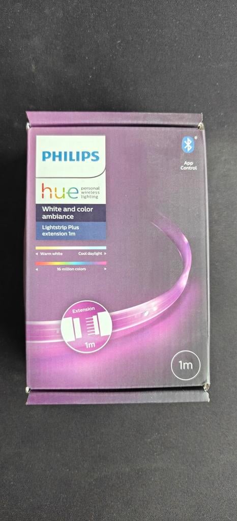 Philips Hue Lightstrip Plus Extension 1m - Nieuw, Huis en Inrichting, Ophalen of Verzenden, Nieuw, Modern, Smart Home, Sfeervol