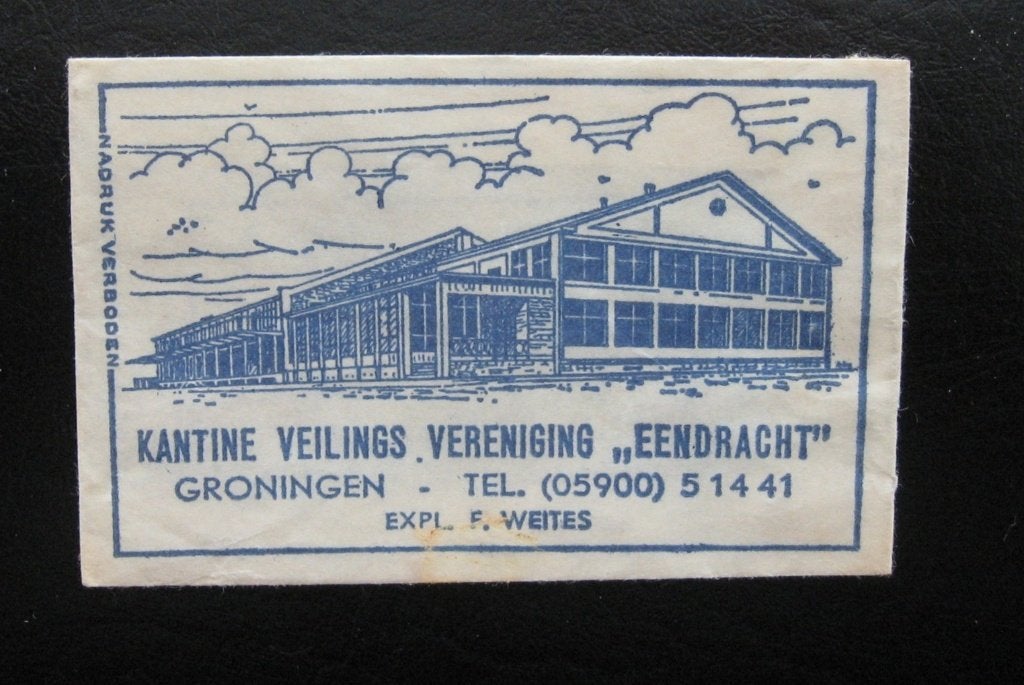 3027 Groningen - Veilings Vereniging Eendracht, Verzamelen, Verzenden, Nederland
