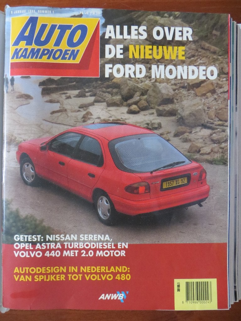Autokampioen 1 1993 Ford Mondeo, Nissan Serena, Opel Astra, Ophalen of Verzenden, Nieuw, Ford