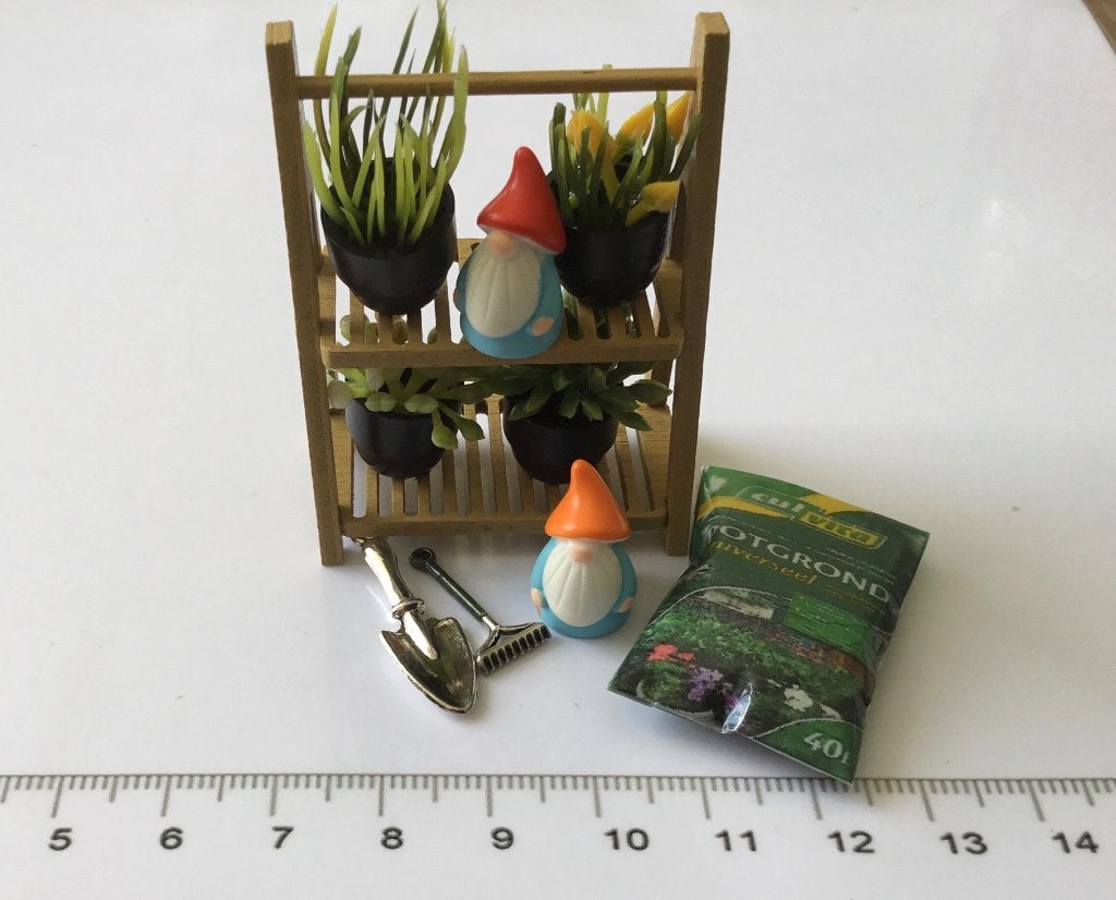 Poppenhuis miniaturen plantenstandaard 66, Ophalen of Verzenden, Nieuw, Poppenhuis