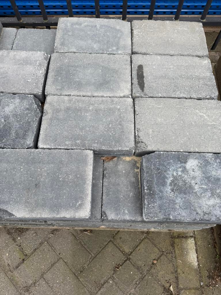 Betonstenen 20x30x6cm antraciet, Tuin en Terras, Tegels en Klinkers, Ophalen, 10 m² of meer, Beton, Terrastegels