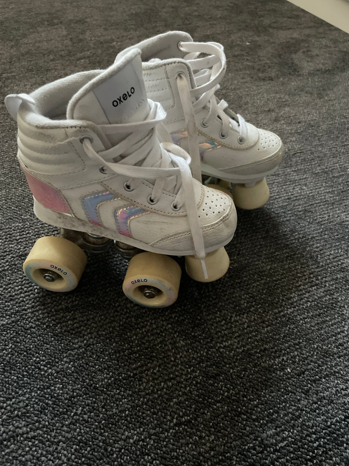Oxelo rolschaatsen RS Quad 100 JS wit, maat 29, Ophalen, Gebruikt, Kinderen