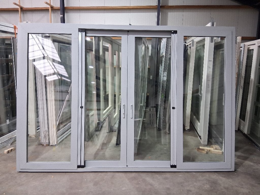 Schuifpui Aluminium Hr++ bezorgen factuur mogelijk, Gebruikt, 225 cm of meer, Aluminium, Ophalen of Verzenden