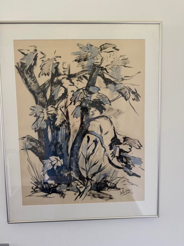 Schilderij Jelle Otters - Bomen en struiken, Antiek en Kunst, Ophalen