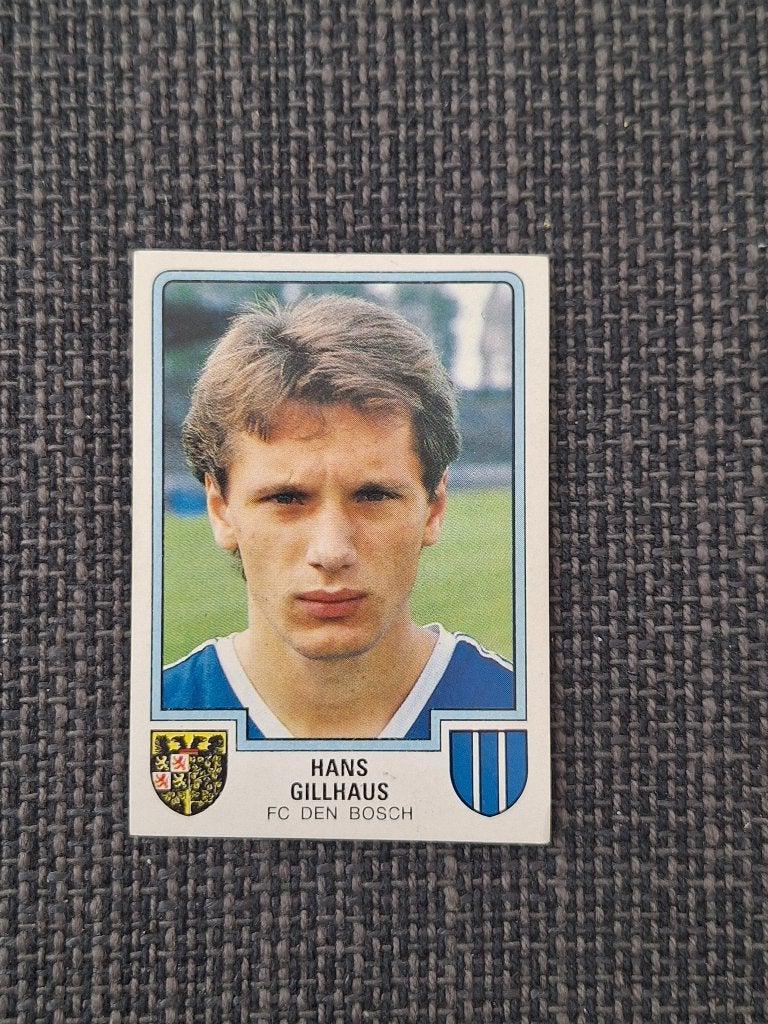 Panini Voetbal 86 Hans Gilhaus FC Den Bosch, Verzenden, Zo goed als nieuw, Overige binnenlandse clubs, Poster, Plaatje of Sticker