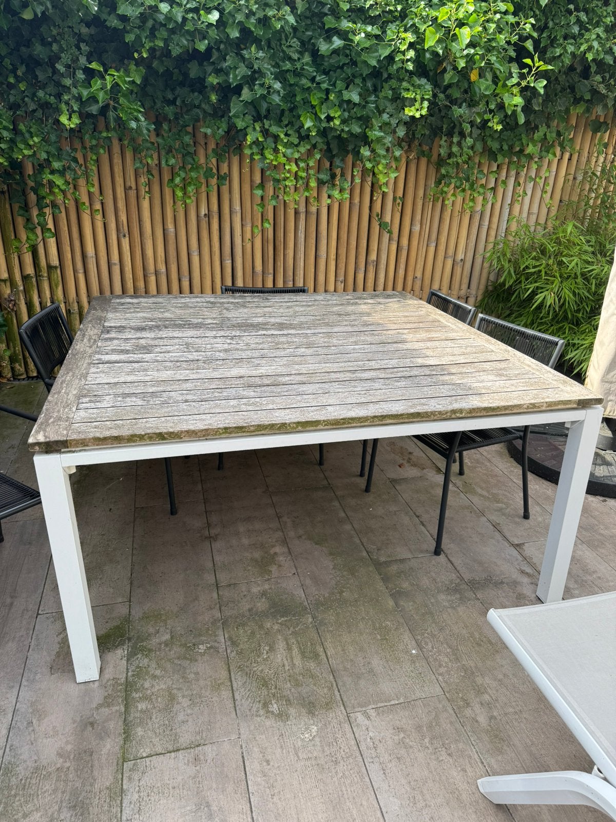 Tuintafel kees smit bellagio 160x160, Ophalen, Zo goed als nieuw, Rechthoekig, Aluminium
