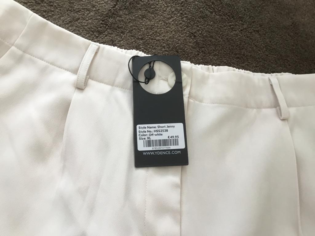 Nieuwe Ydence Short Jenny Off-white Maat XL, Kort, Beige, Maat 46/48 (XL) of groter, Nieuw