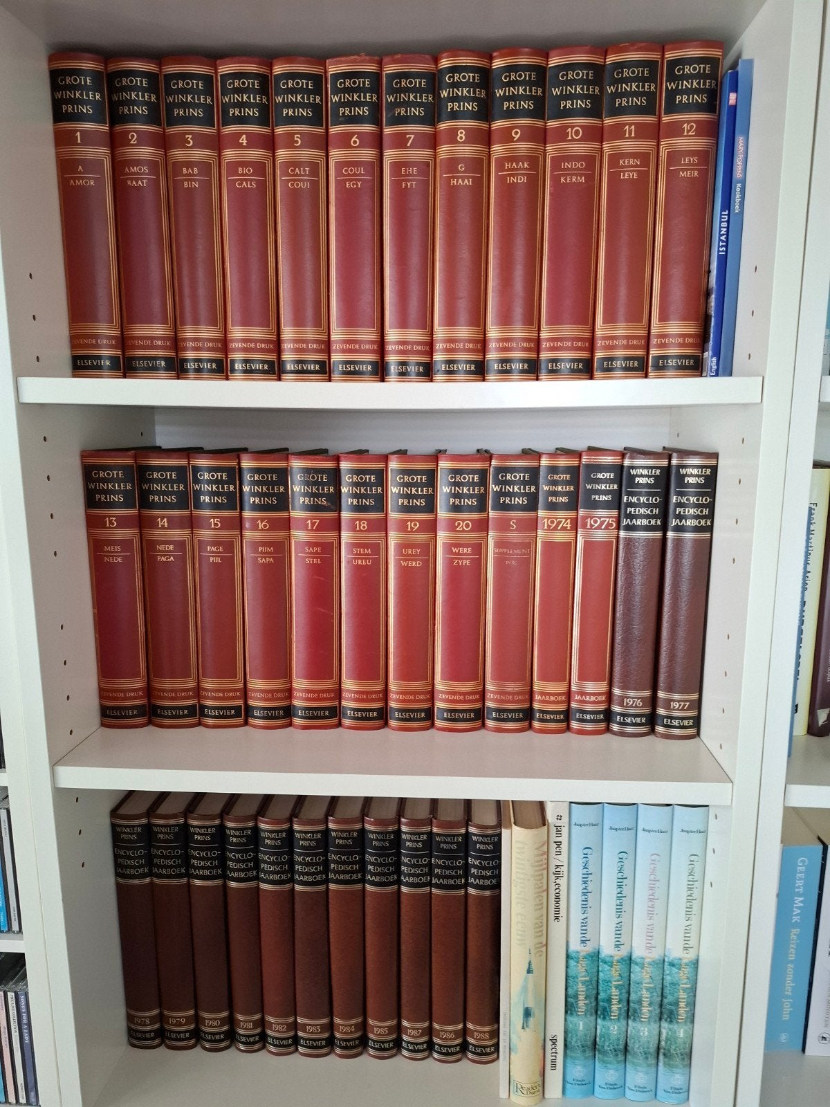 Grote Winkler Prins Encyclopedie - Complete Serie, Boeken, Ophalen, Complete serie, Zo goed als nieuw, Algemeen