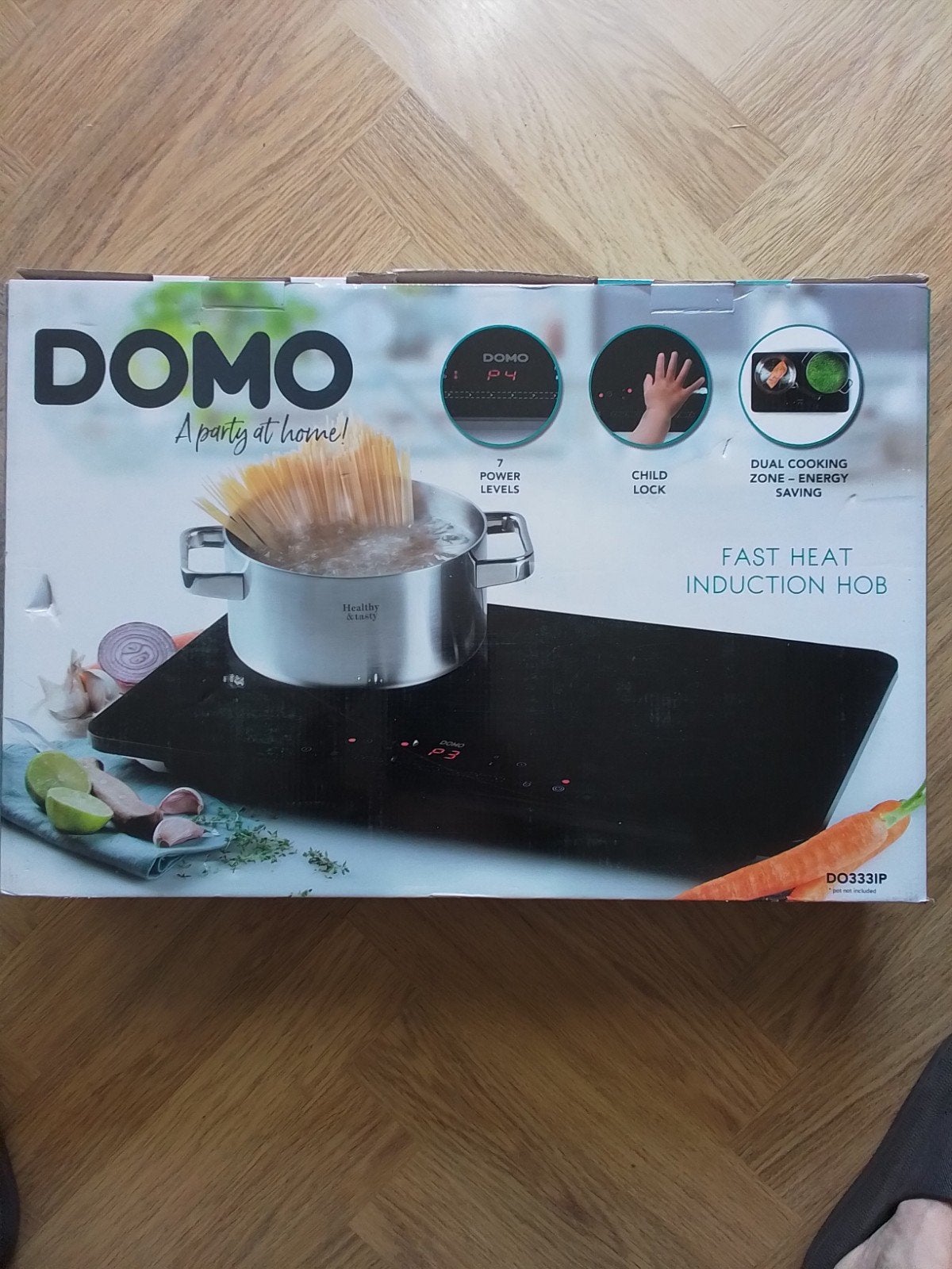 Domo Inductiekookplaat 2 pits - Nieuw in doos, Nieuw, 3 kookzones of minder, Ophalen of Verzenden, Inductie