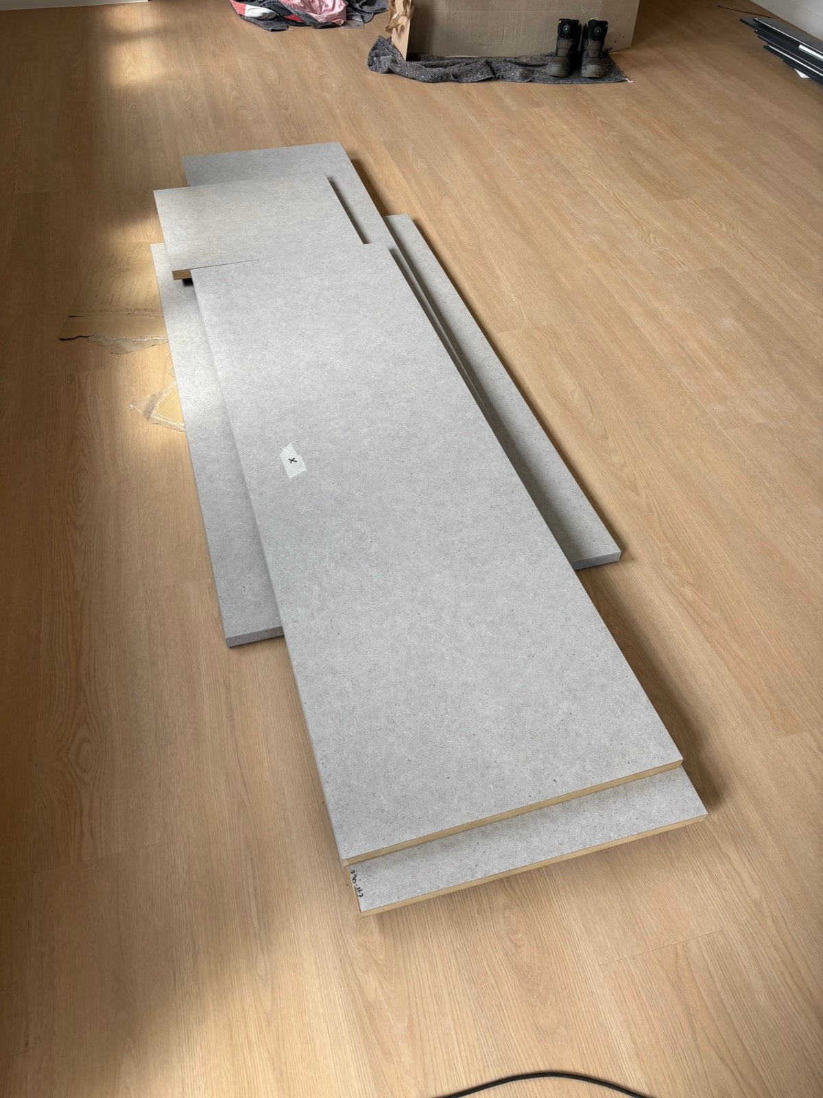 Aanrechtbladen NIEUW, Ophalen, Nieuw, 200 cm of meer, Grijs