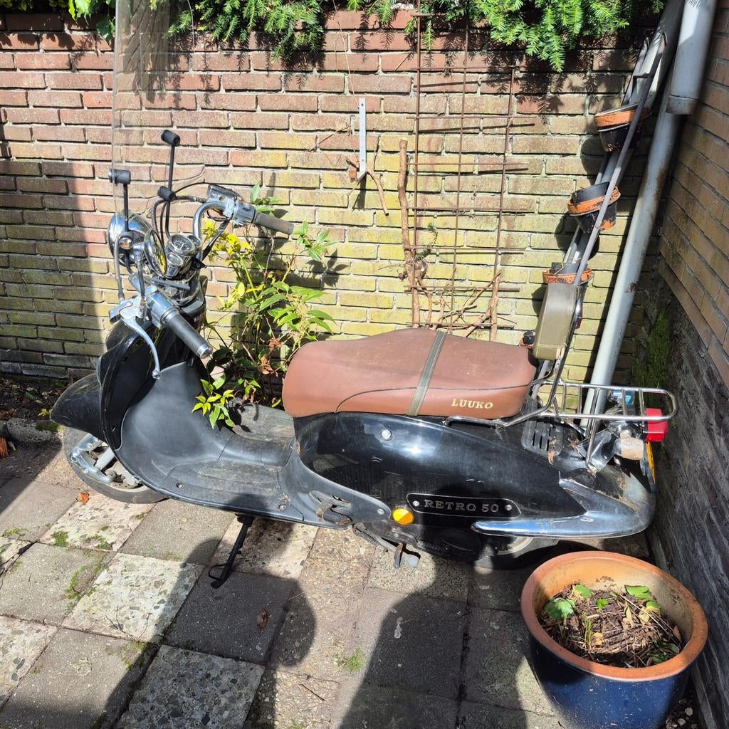 Luuko Retro 50 Scooter - Opknapper voor Handige Harry, Fietsen en Brommers, Snorfietsen en Snorscooters, Gebruikt, Overige merken