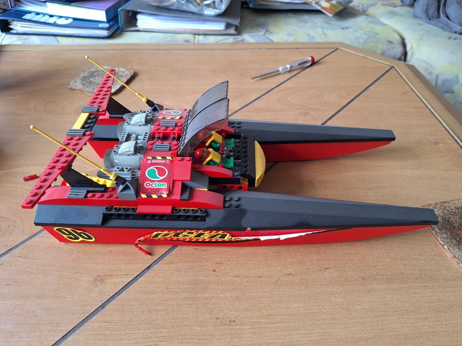 Lego City 7244 Raceboot - Compleet met instructies, Compleet, Lego, Ophalen of Verzenden, Complete set