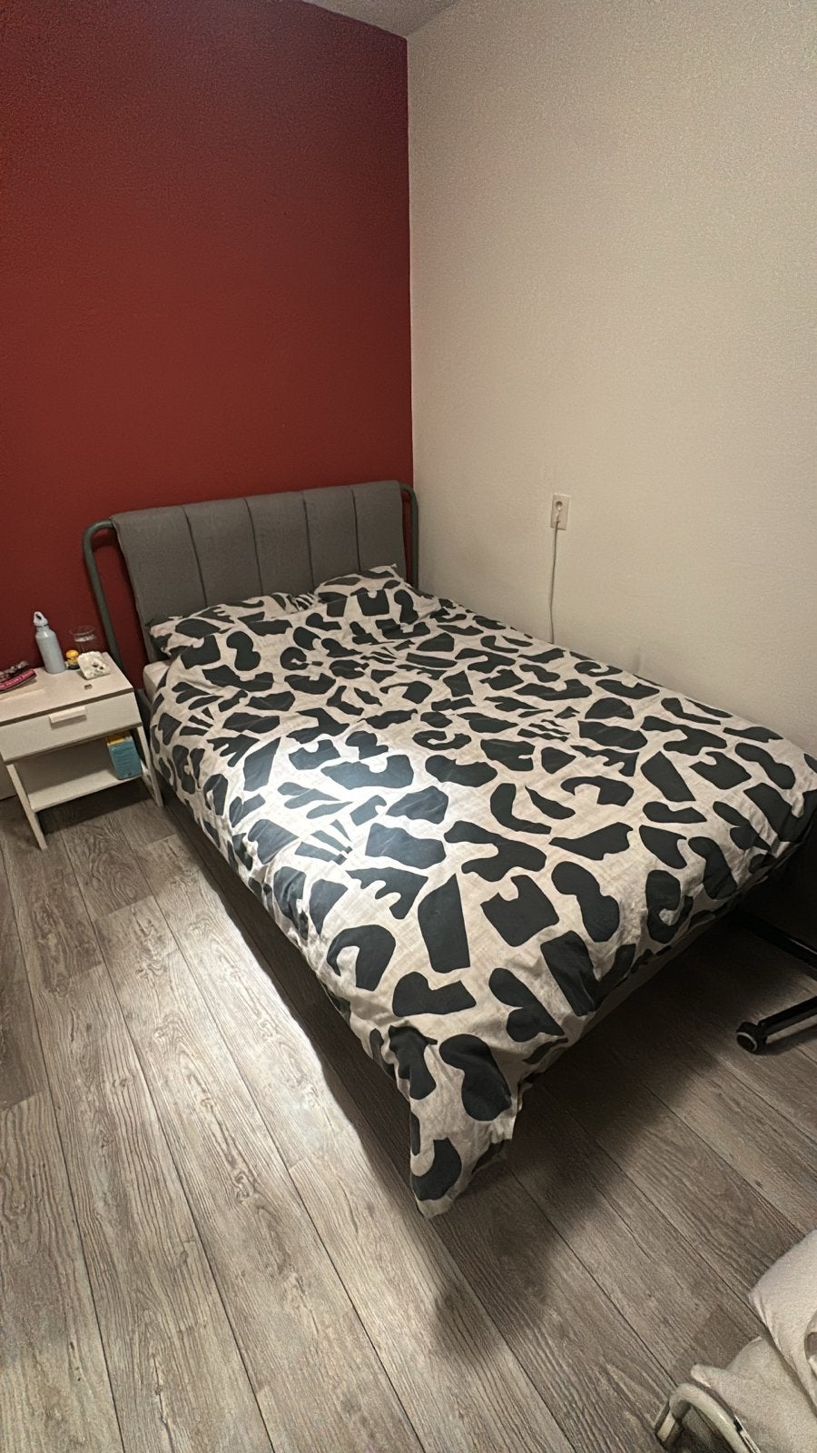 Ikea Valevåg matras, Tällåsen bedframe, Luröy lattenbodem, Ophalen, Tweepersoons, 140 cm, Zo goed als nieuw