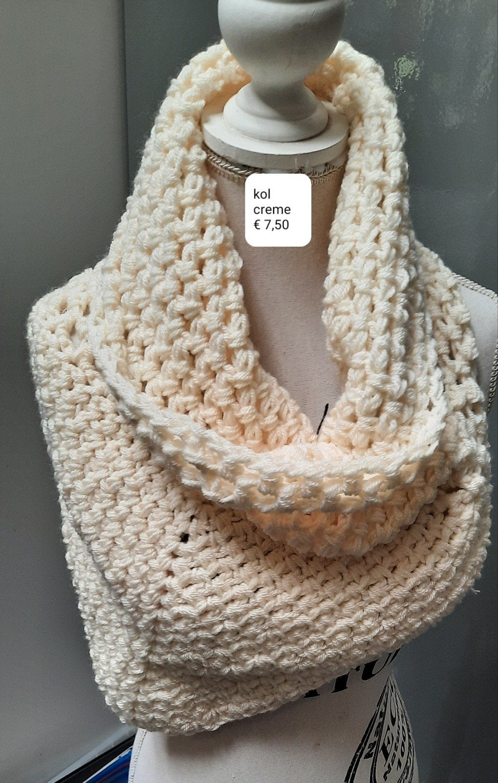 kol heerlijk warm, Handgemaakt, Ophalen of Verzenden, Nieuw, Sjaal