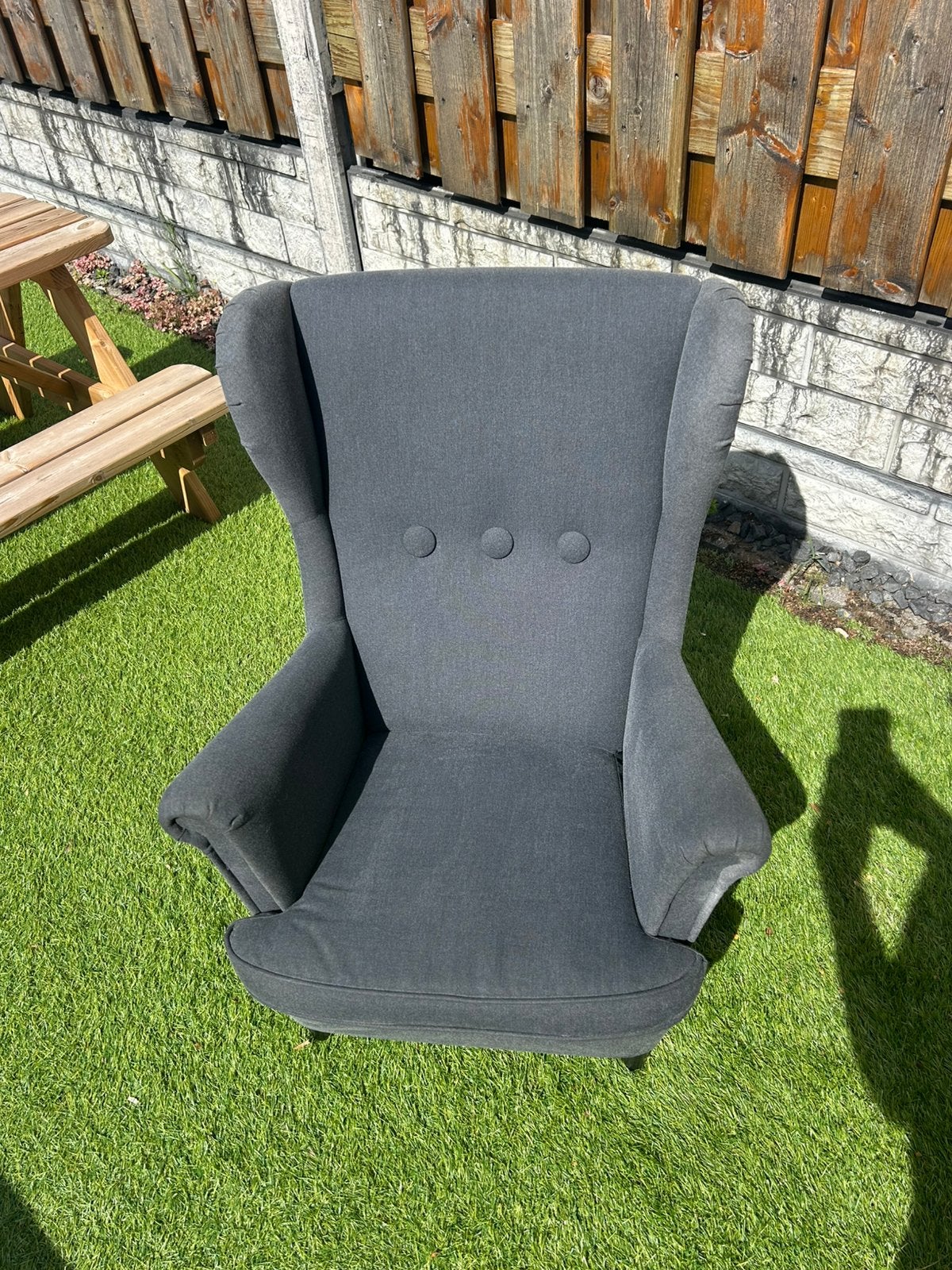 Ikea strandmom kinder fauteuil grijs, Kinderen en Baby's, Kinderkamer | Tafels en Stoelen, Ophalen, Zo goed als nieuw, Stoel(en)