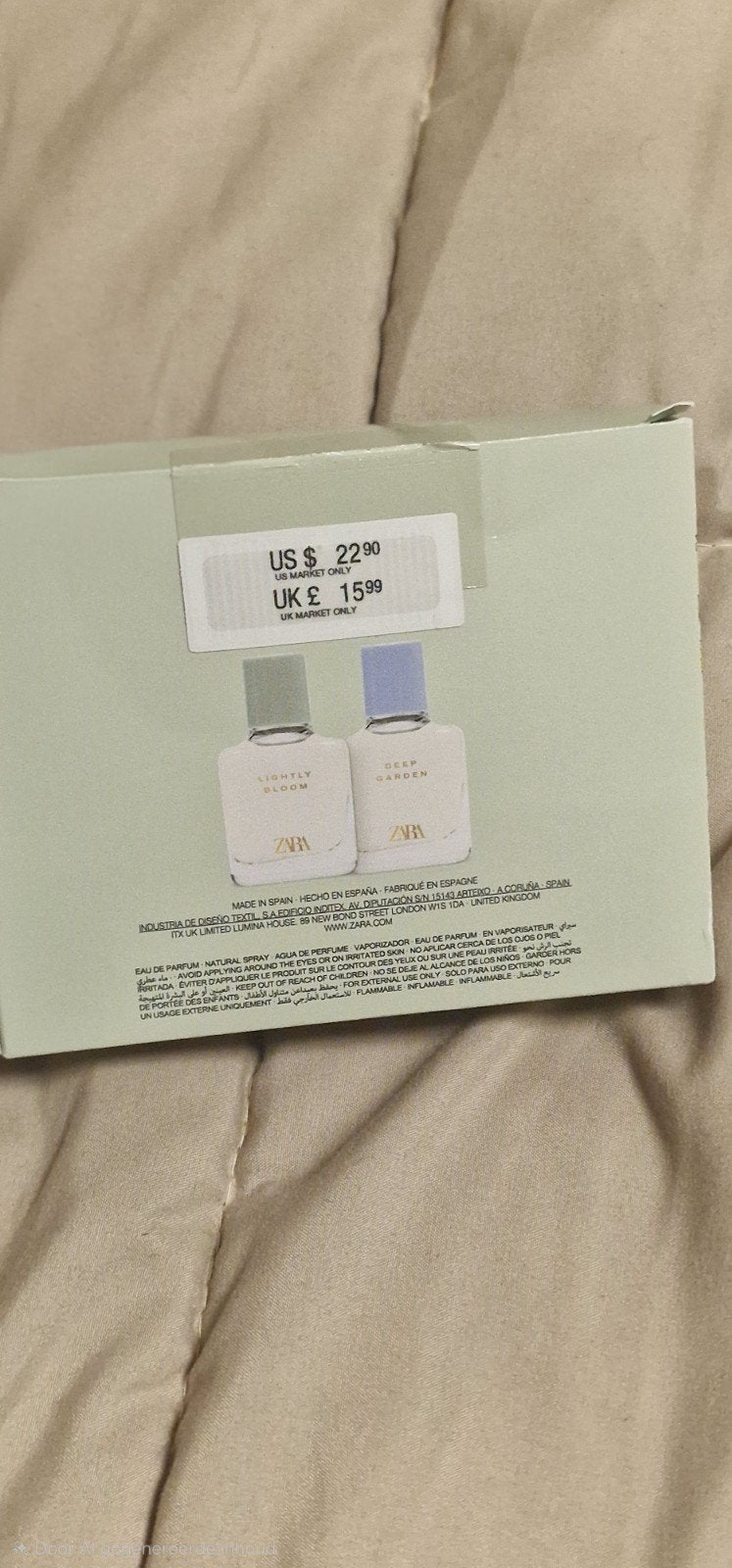 Zara Lightly Bloom & Deep Garden Eau de Parfum Set, Ophalen of Verzenden, Nieuw