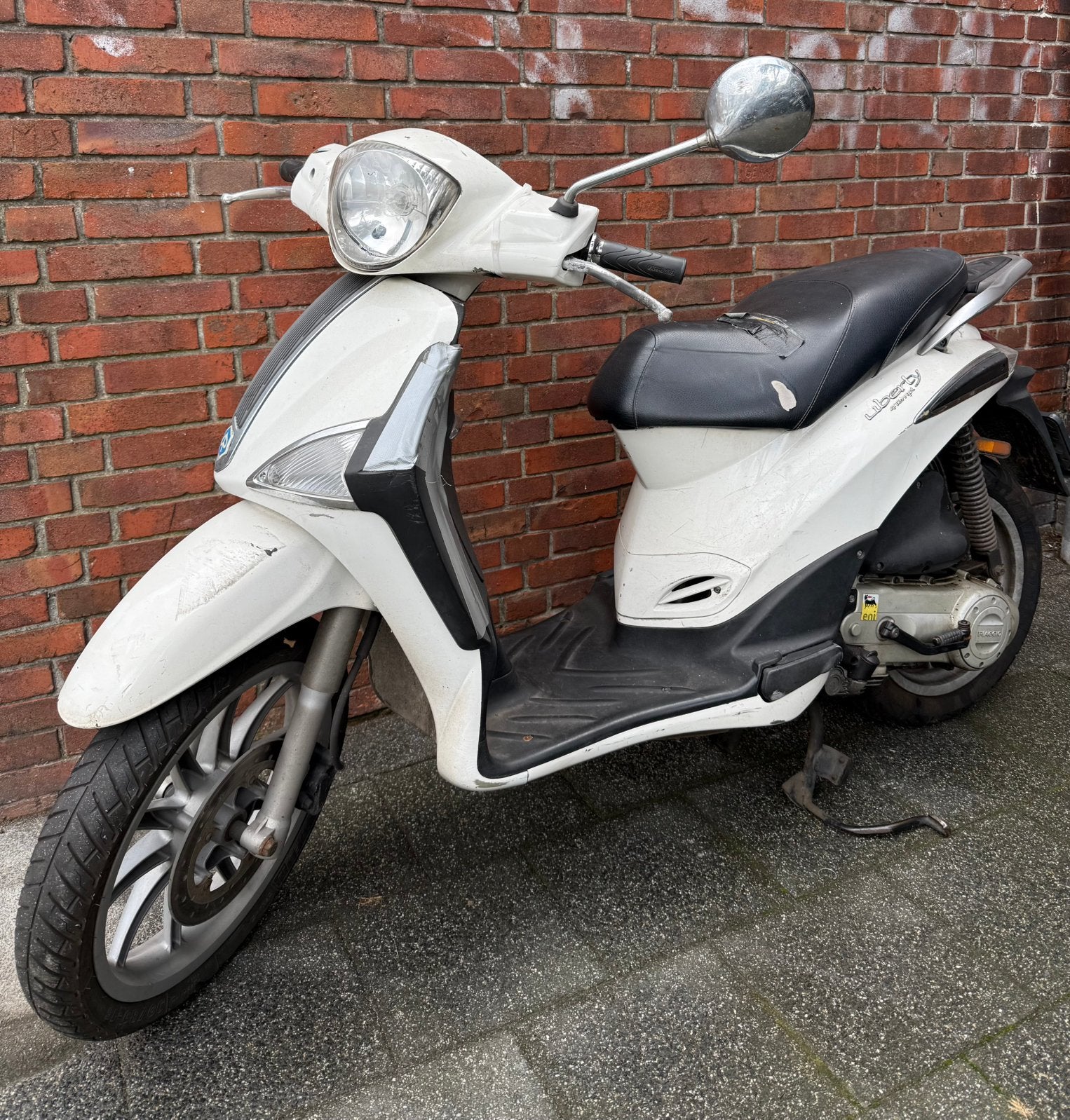 Piaggio Liberty ( geel kenteken ), Fietsen en Brommers, Scooters | Piaggio, Ophalen, Gebruikt, Maximaal 45 km/u, Benzine