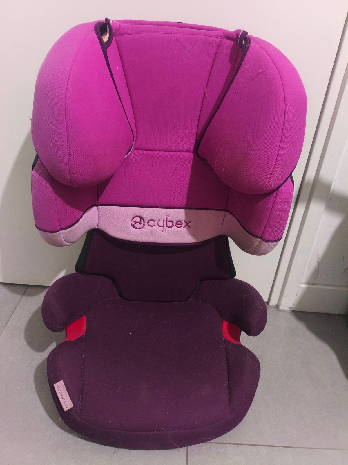 Cybex autostoel - Roze/Paars - Gebruikt, 15 t/m 36 kg, Verstelbare rugleuning, Ophalen, Overige merken
