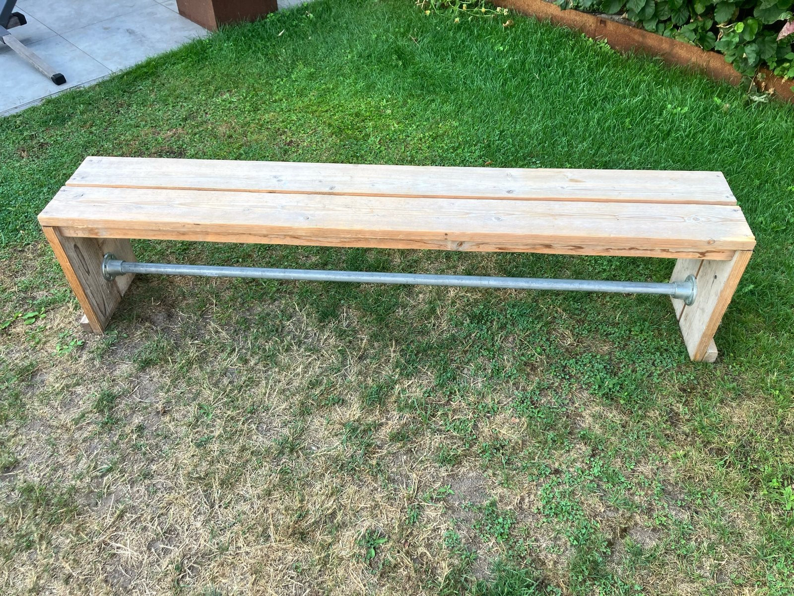 Steigerhouten tuinbank - Altijd binnen gestaan, Tuin en Terras, Tuinbanken, Ophalen, Zo goed als nieuw, Hout