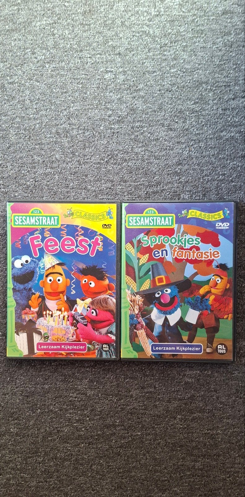 2 Sesamstraat DVD's: Feest & Sprookjes en Fantasie, Ophalen, Alle leeftijden, Nederlands, Tv-serie