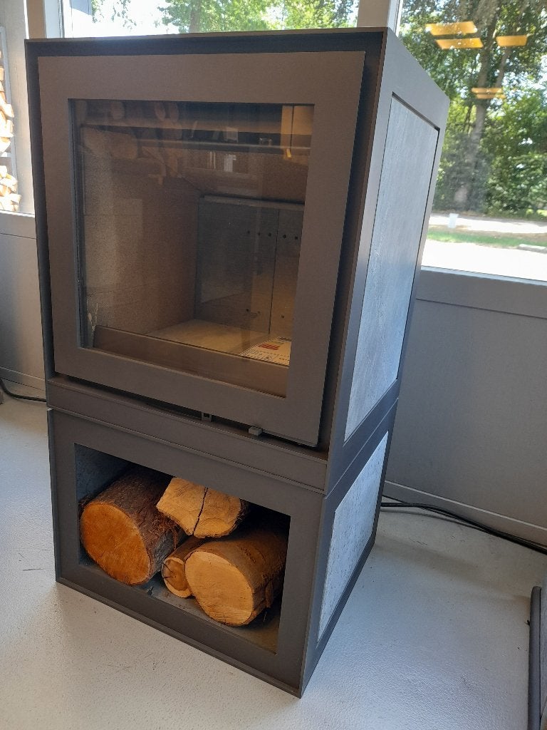 Houtkachel Altech Max B Depot Speksteen Showroommodel, Ophalen, Vrijstaand, Hout, Nieuw
