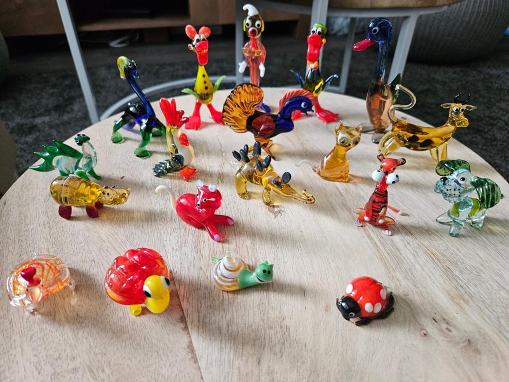 Collectie glazen beeldjes van dieren en figuren, Verzamelen, Ophalen