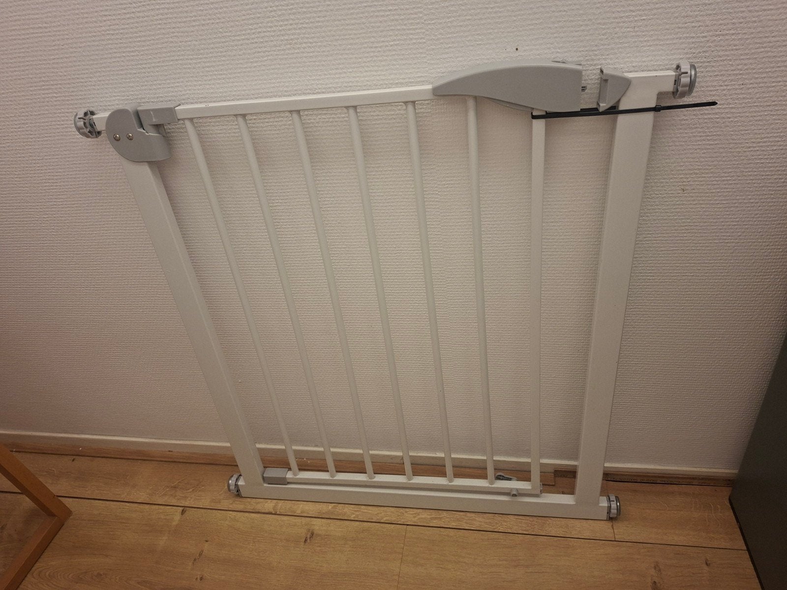 Klem traphekje 77-87 cm breed, 77 cm hoog, Kinderen en Baby's, Ophalen, Gebruikt, Klemhekje, Metaal of IJzer