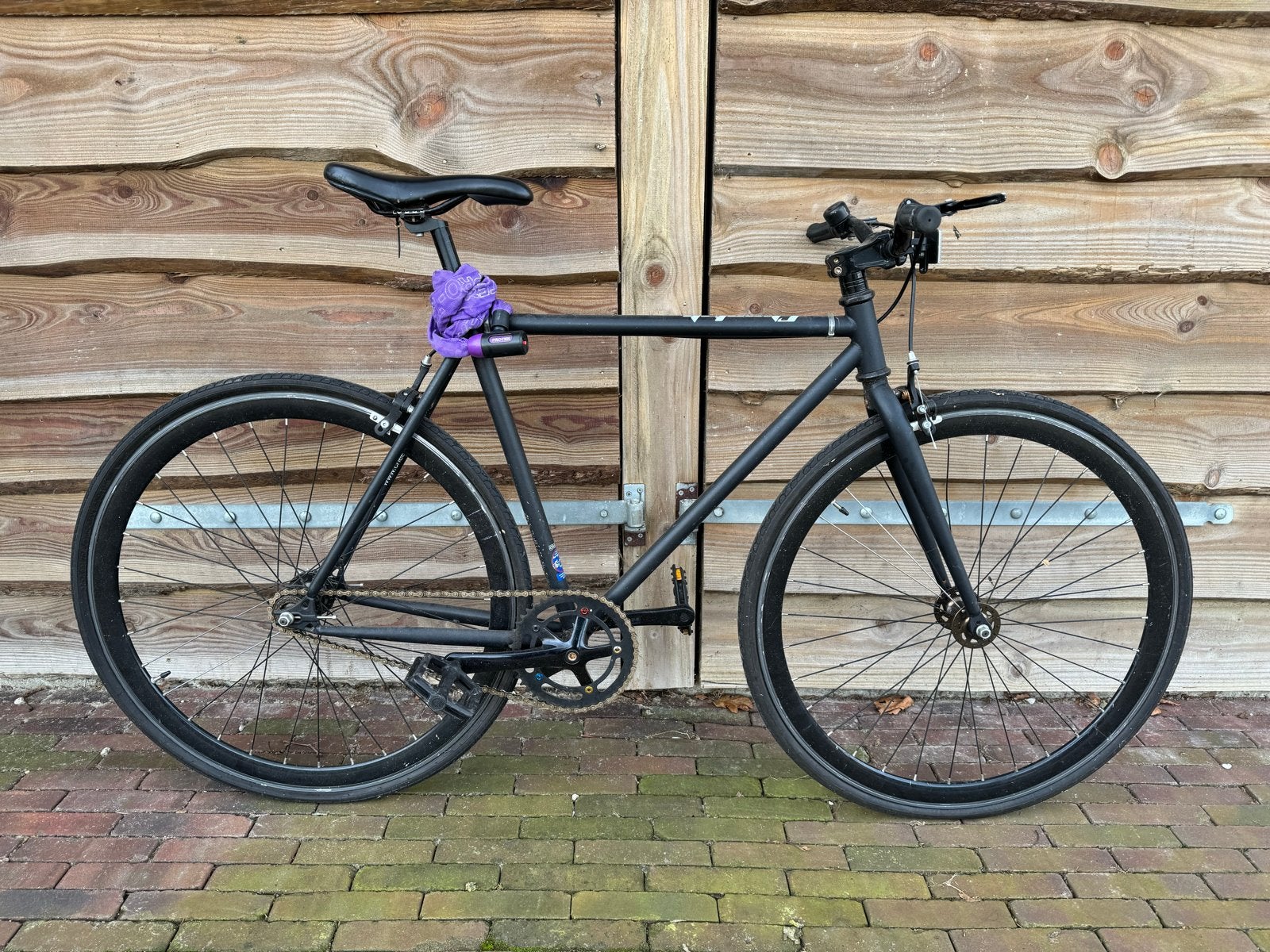 Cheetah Fixie Doortrapfiets - Zwart, Ophalen of Verzenden, Gebruikt, Velgrem, Overige merken