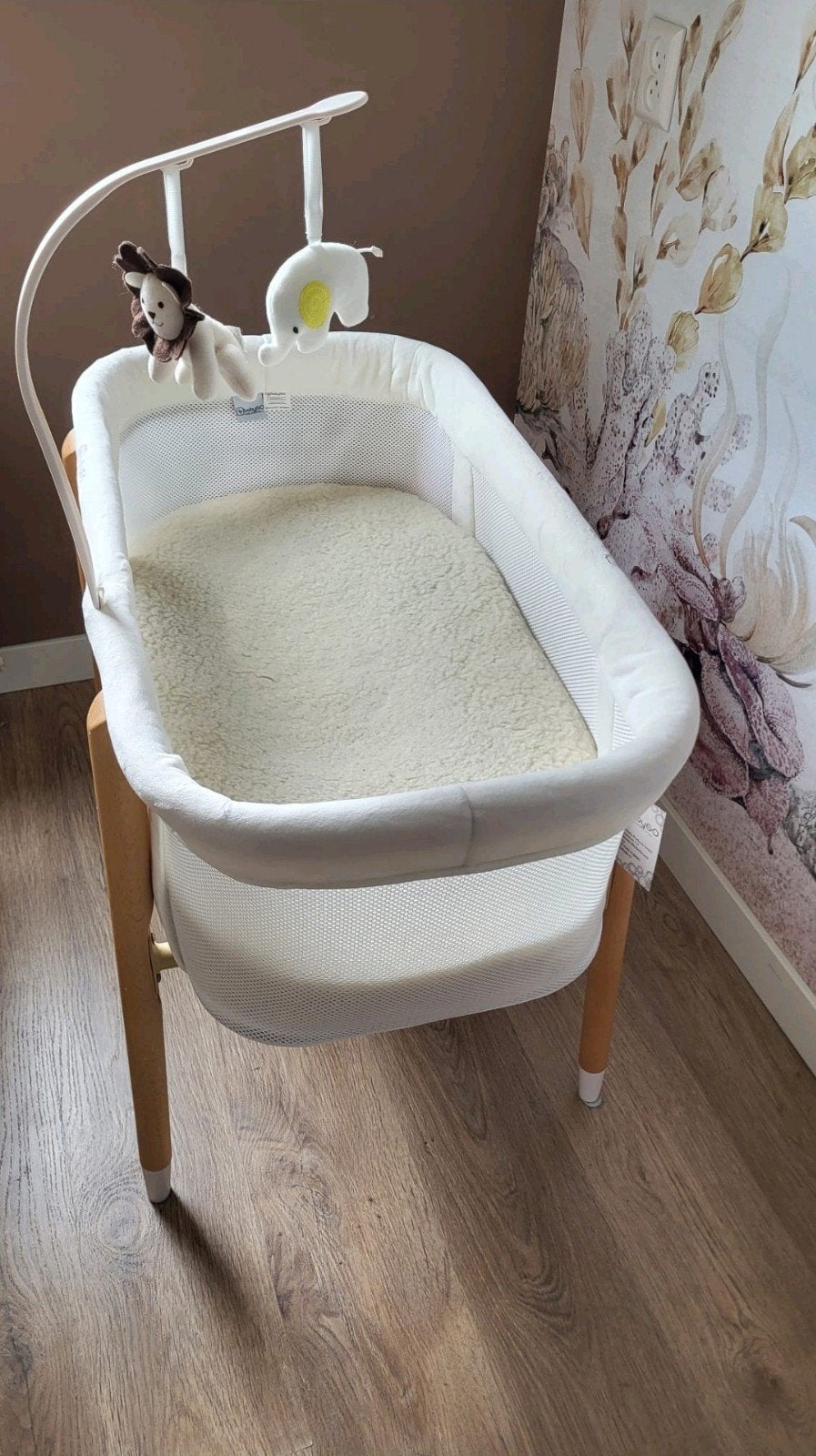 BabyGO Wiegje met Mobiel  inclusief matras, Ophalen, Gebruikt, Wieg