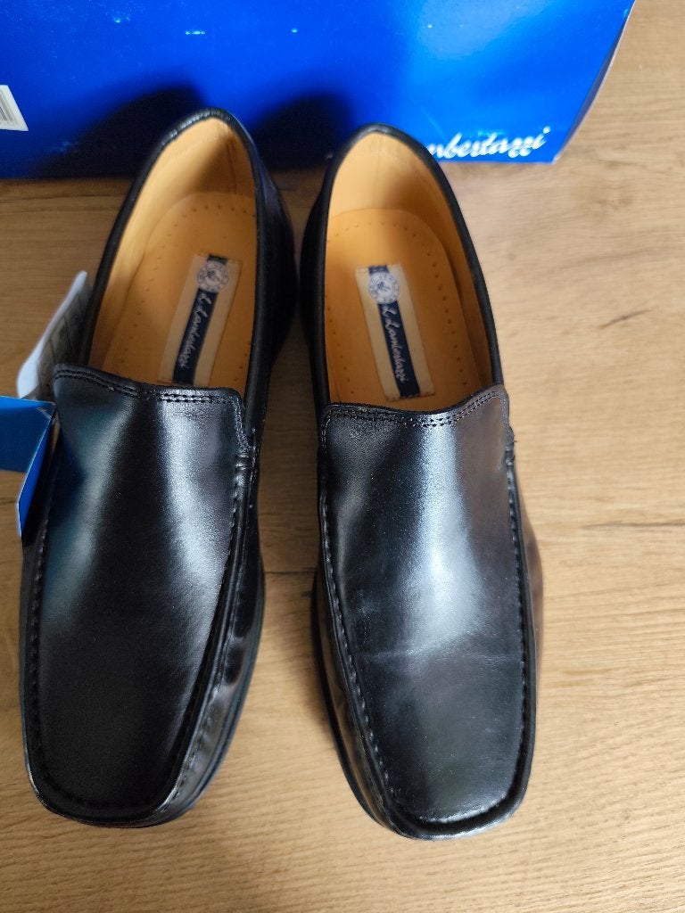 Heren instapper zwart maat 43 nieuw, Zwart, Nieuw, L Lambertazzi, Loafers