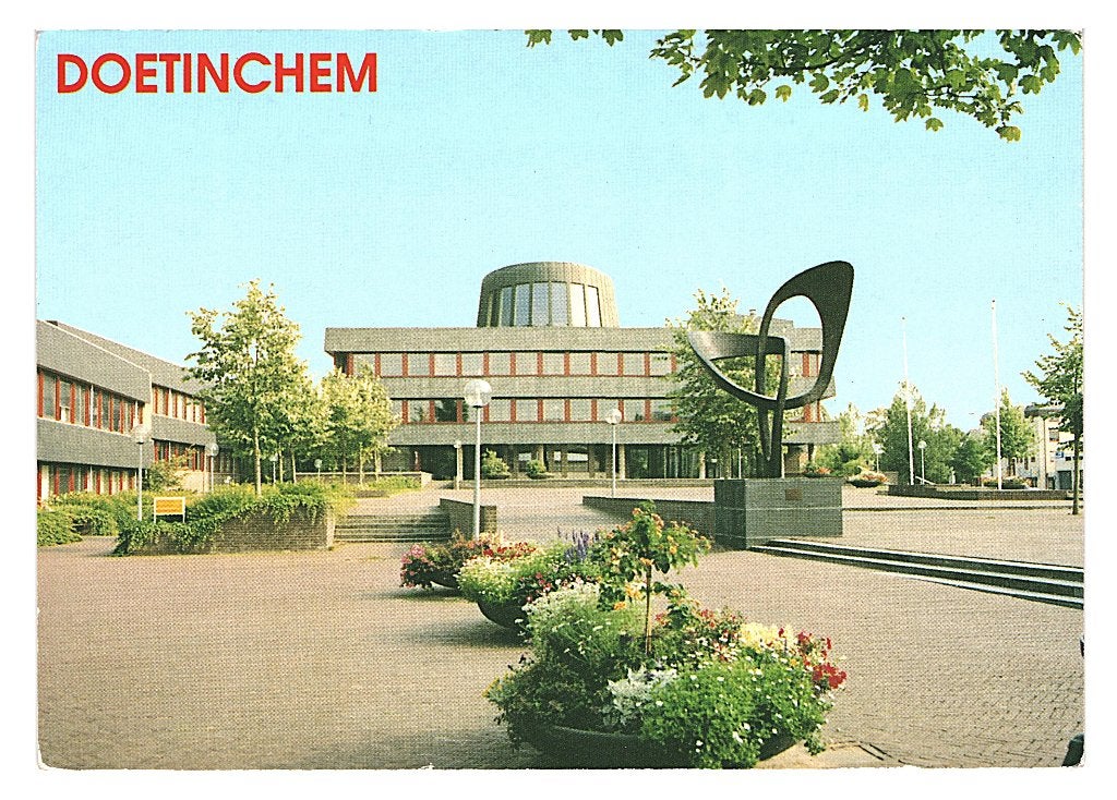 37797 Doetinchem Gld Gemeentehuis leuke kaart Onbeschreven