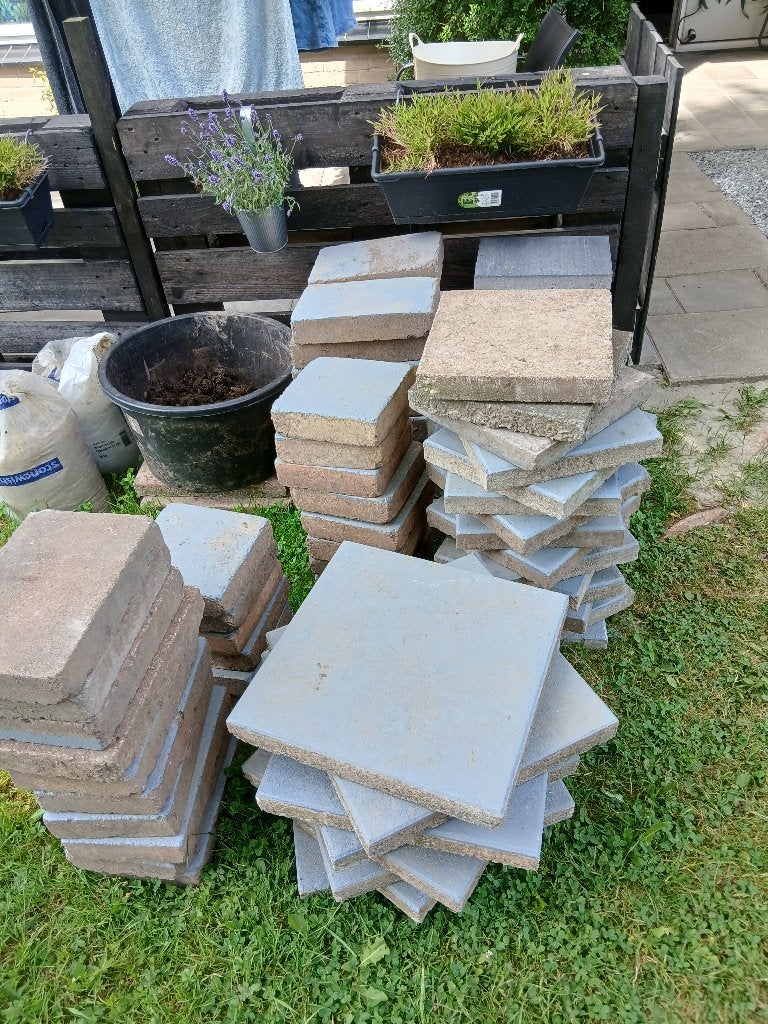 Tuintegels, Ophalen, Gebruikt, Beton, Terrastegels