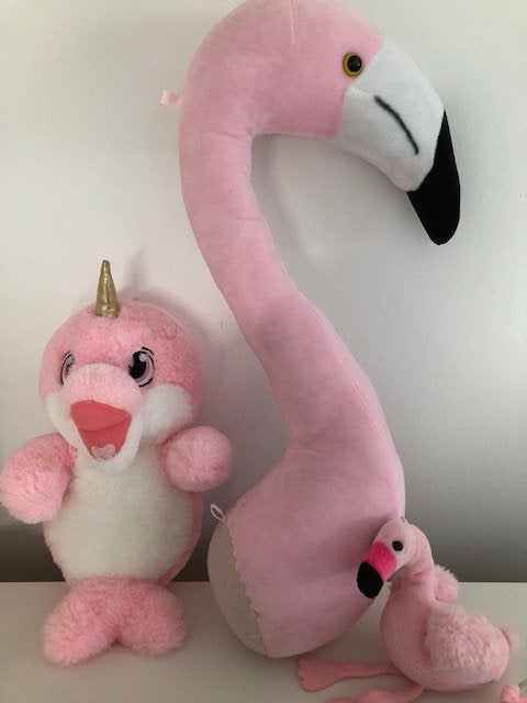 schattige roze knuffels, Overige typen, Ophalen of Verzenden, Zo goed als nieuw, Middelgroot (20 tot 80 cm)