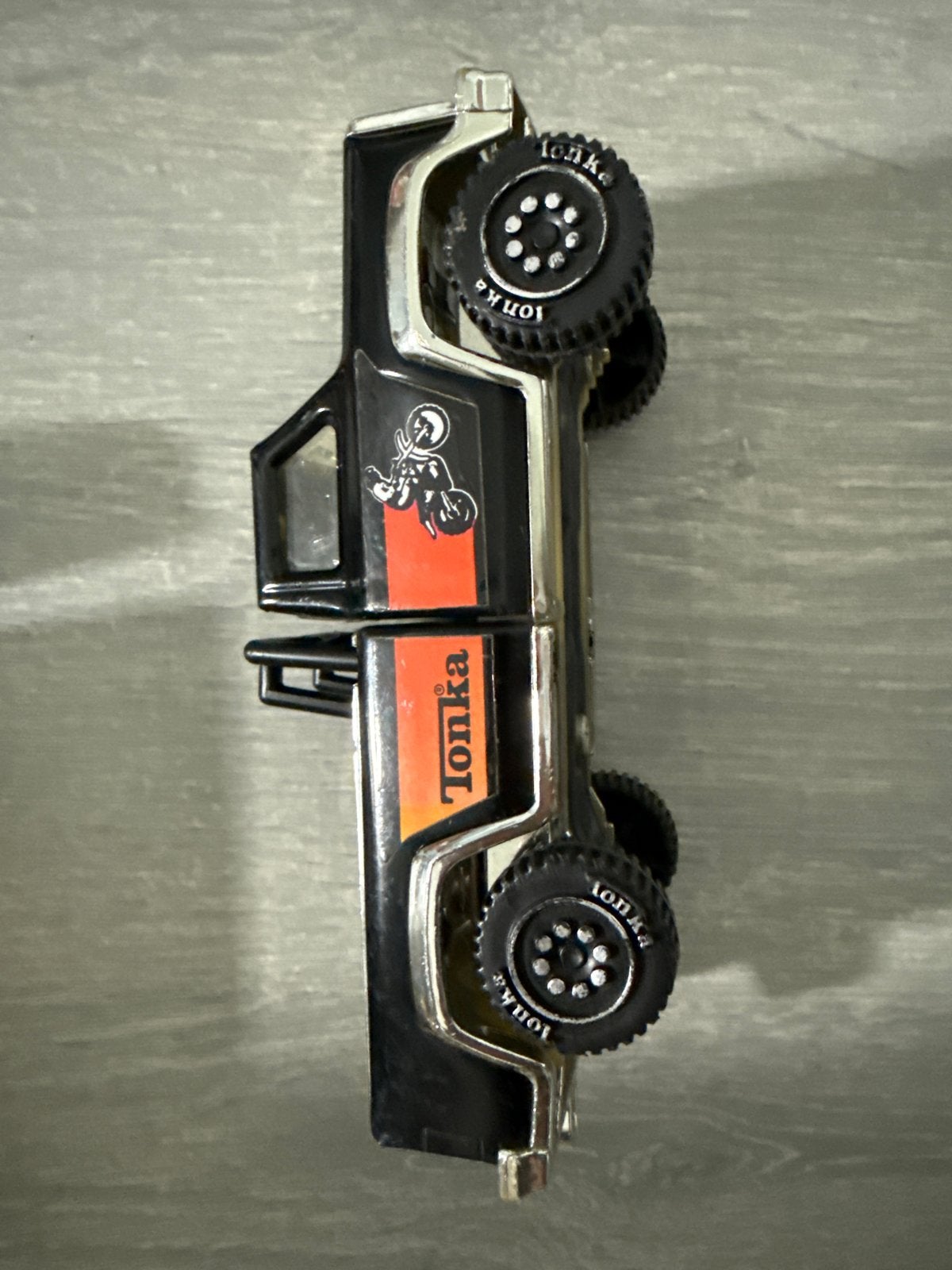 Vintage Tonka Pick-up Truck - Zwart/Oranje, Ophalen of Verzenden, Gebruikt