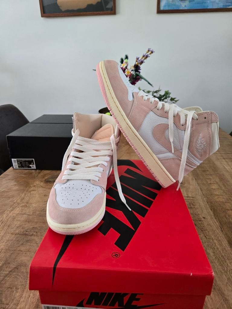 Nike air jordan 1 high og washed pink 42.5, Kleding | Heren, Schoenen, Zo goed als nieuw, Sneakers of Gympen, Overige kleuren