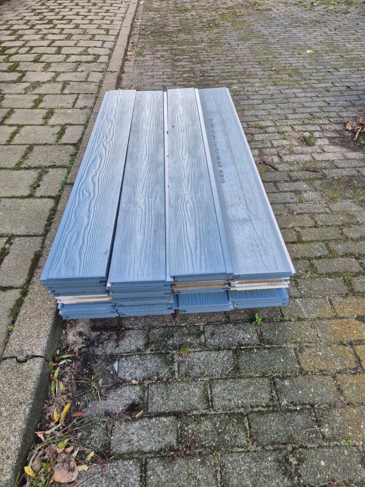 Cederal gevelbekleding planken blauw-grijs, Gebruikt, Ophalen of Verzenden, Plank, Minder dan 200 cm