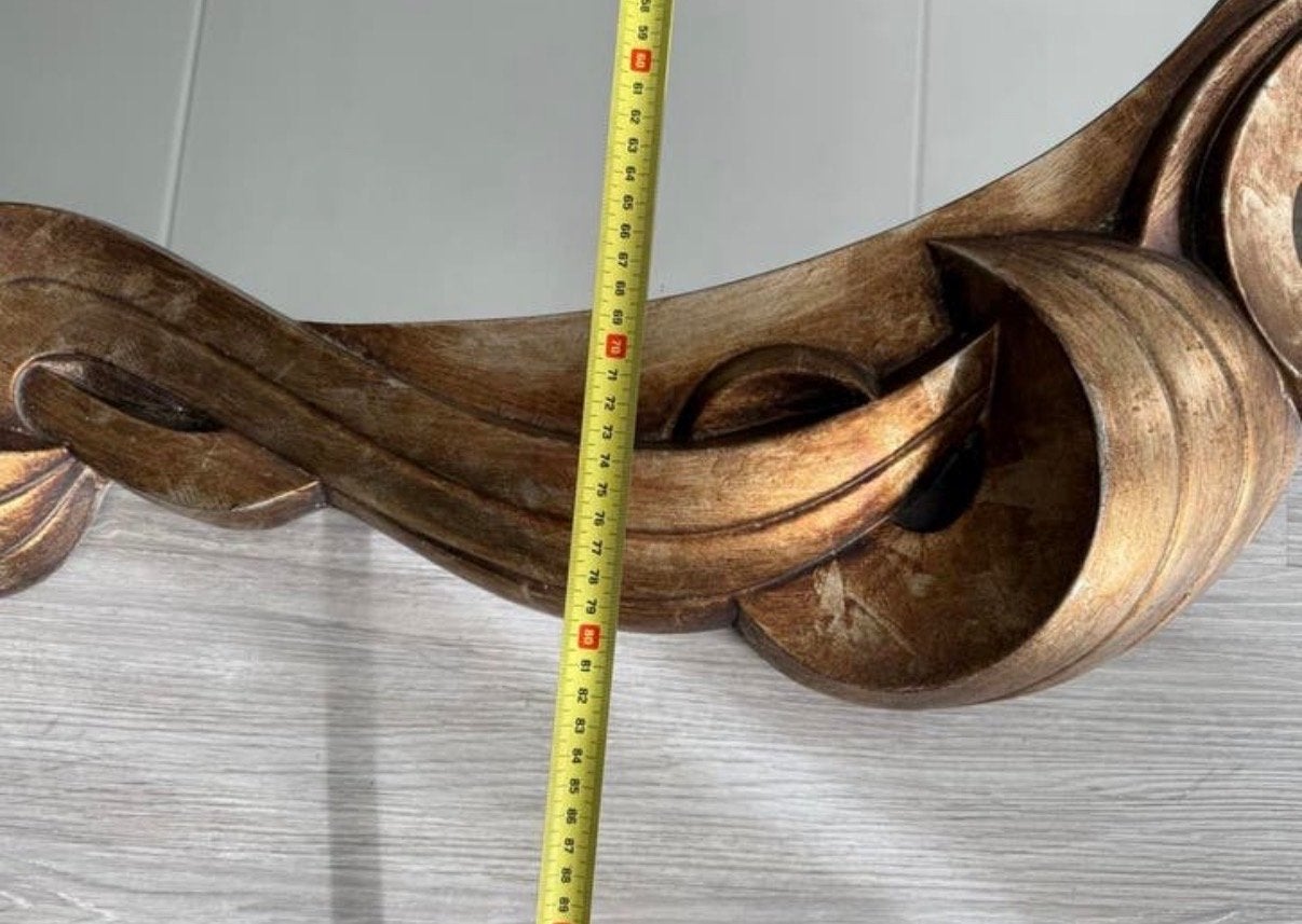 Grote Ovale Spiegel 120 cm breed x 80 cm hoog, Ophalen, Gebruikt, 100 tot 125 cm, Minder dan 100 cm