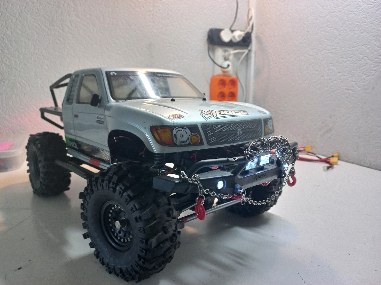 SCX10 4wd crawler/trail honcho 1/10, Elektro, Gebruikt, Auto offroad, Ophalen of Verzenden