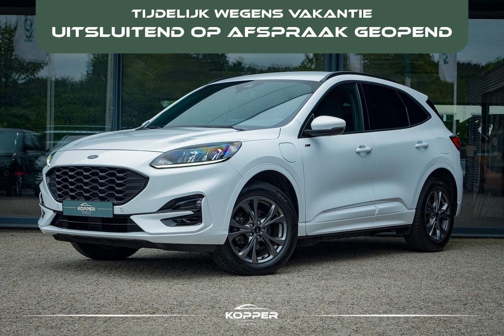 Ford Kuga 2.5 PHEV ST-Line / Elek Klep / Trekhaak / Winter P, Auto's, Ford, Gebruikt, 4 cilinders, Wit, Plug-in hybride
