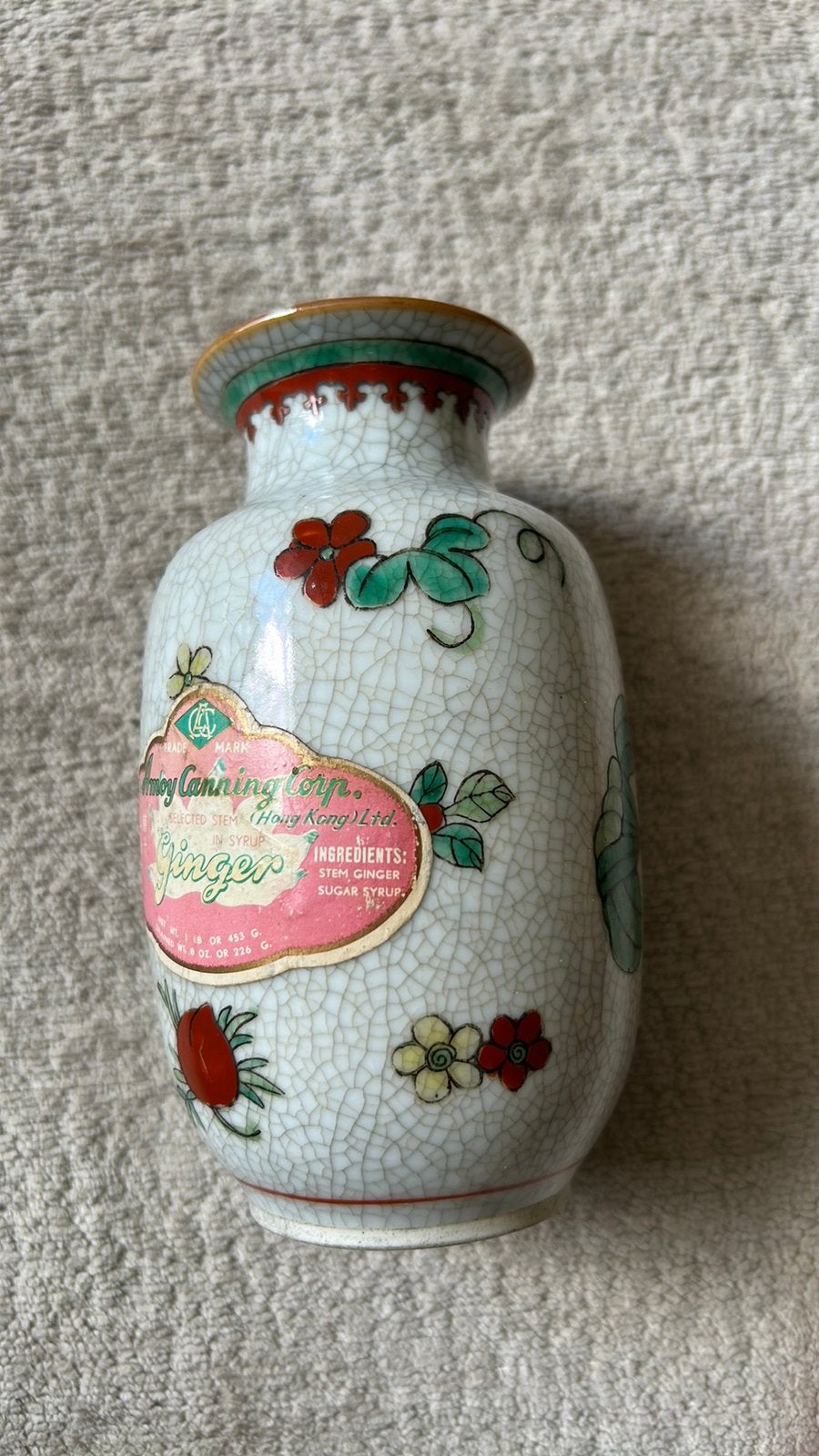 Chinese vaas 20ste eeuw met originele zegel, Antiek en Kunst, Ophalen of Verzenden
